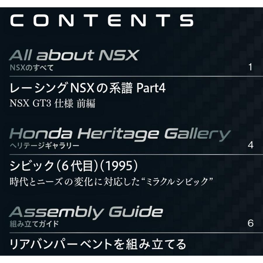 デアゴスティーニ　Honda NSX　第54号