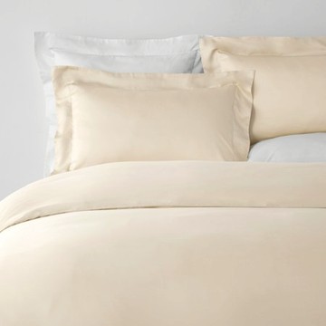 (組)PALETTE300織素色天絲床被四件組加大雙人 芒草棕