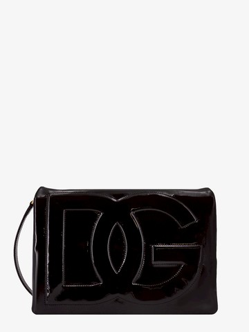 Patent leather shoulder bag with monogram - DOLCE & GABBANA - gender_Woman
