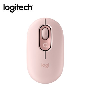 【Logitech 羅技】POP MOUSE 無線藍牙滑鼠 - 玫瑰粉