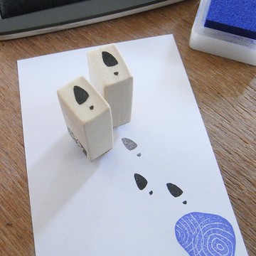 足跡印章 高跟鞋