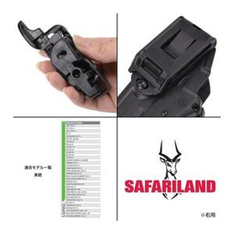 Safariland ホルスター 579 GLS ロング 1911、CZ75、M&P9L他 [ 左用 ] ベルト装着 | LINEブランドカタログ