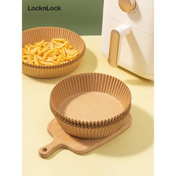 樂扣樂扣空氣炸鍋專用紙家用吸油紙耐高溫食品級加厚燒烤烘焙紙盤