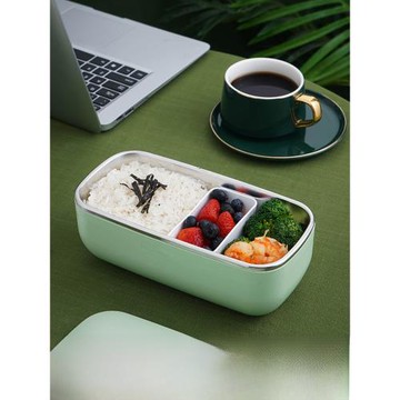 自加熱飯盒保溫加熱插電上班族免注水車載電熱316不銹鋼便攜飯盒
