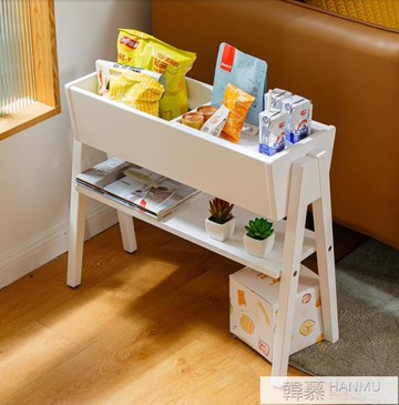 北歐小邊幾沙發邊櫃側邊櫃小戶型客廳家用簡約創意多功能實木角幾 雙11全館免運