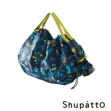 【Shupatto】燈籠型戶外系列防潑水秒收環保啪啪包-小-野地藍 (SH-S501GR-XAE1)
