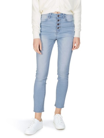 ESWAR, 高腰緊身鈕扣牛仔褲