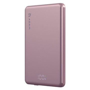 ADAM elements 亞果元素 超薄型磁吸行動電源 5000mAh Type-C  粉色  VIONTA L5