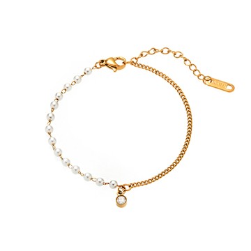 [鋼飾] 珍珠秘語手鍊 / Pearl Secret Bracelet