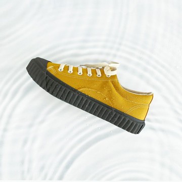 防潑水 男女經典素色帆布鞋 情侶休閒餅乾鞋 台灣製