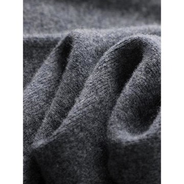 秋冬季100純羊毛闊腿褲針織褲寬松垂感高腰拖地褲羊絨休閑褲帶兜