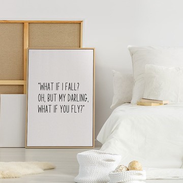 關於飛 - 簡約風清新文字掛畫/幼兒園裝飾/兒童房掛畫/送禮小物