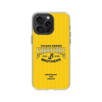 iPhone 15 Pro Max Clear 透明 - 職棒-中信兄弟 Brothers - 2022中信兄弟總冠軍紀念款-榮耀黃
