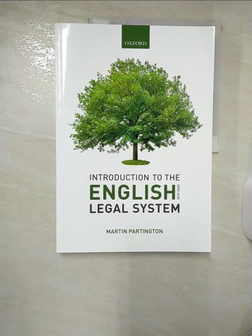 【書寶二手書T1／法律_FE4】Introduction to the English Legal System 2019-2020_Partington, Martin