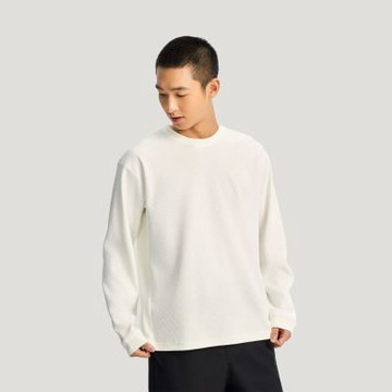 Adidas 愛迪達 Th Waffle Crew KR2541 男 長袖上衣 休閒長袖 華夫格 白 亞版