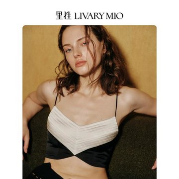 里性 LIVARY MIO 清波-Wave 真絲背心絎縫可外穿胸衣復古美背文胸