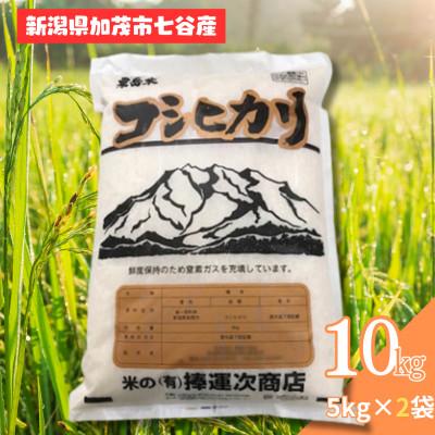 ふるさと納税 加茂市 新潟県七谷産 コシヒカリ 10kg (5kg×2袋)