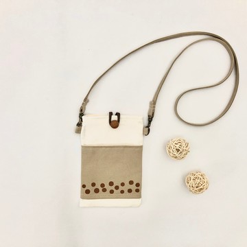 手繪掛著珍珠奶茶走手機套 生日禮物 送禮