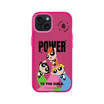 iPhone 15 Clear 粉漾桃 - The Powerpuff Girls 飛天小女警 - 女孩的力量
