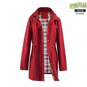 【防潑水格紋】女士風衣 女裝夾克 春秋外套 風衣女 夾克女 外套女 高品質直供 格子內裡 修身顯瘦 通勤百搭