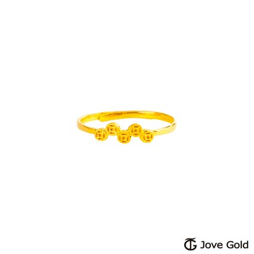 JoveGold漾金飾 五錢興旺黃金戒指
