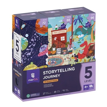 mierEdu 益智學習拼圖 ME645 Level 5 童話故事套裝 紙質拼圖  多色  Level 5 童話故事  1盒  72片 88片 96片