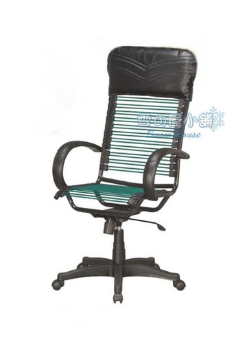 大型健康椅綠圓條 氣壓有扶手傾仰/辦公椅/電腦椅 X427-02 雪之屋高雄門市