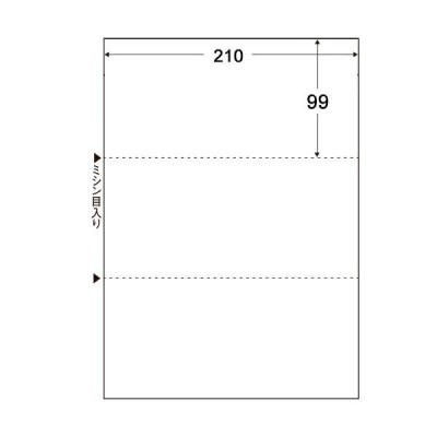 まとめ）TANOSEEマルチプリンタ帳票(スーパーエコノミー) A4 白紙 3面