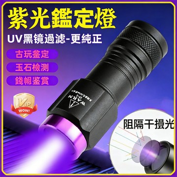 品質保證🚀紫光手電筒 紫光燈 驗鈔燈 伍德氏燈 365紫光燈 玉石鑑定燈 多功能紫光燈 充電紫光燈 防偽手電筒 貓癬燈