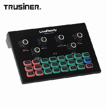 YUEBAJUN SC-01 Portable Audio Maudio Interface Professional Sound Card For Trusiner Studio Equipment Recording Dj Sound Effect Mixer