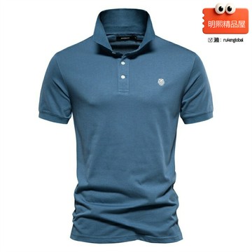 【冰感透氣】男士POLO衫 夏季POLO衫 翻領T恤 商務休閒衫 運動上衣 網眼面料 吸溼排汗 立體剪裁 商務通勤/運動休閒