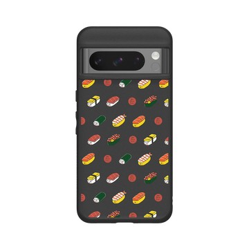 Pixel 8 Pro SolidSuit 黑 - 懶散兔與啾先生 Lazy Rabbit and Mr.Chu - 壽司