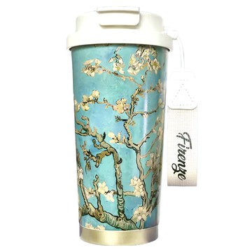 藝術隨行 保溫杯 304不鏽鋼 500ML  杏花  1個