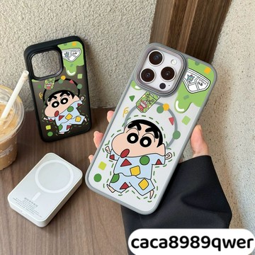 睡衣小新Magsafe磁吸金屬鏡頭防摔 手機殼iphone16 蘋果 15 14 13 12 11 Pro Max