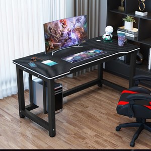 【居家cheaper】120CM加寬酷炫電競桌 主機懸空款黑色