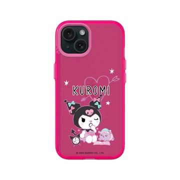 iPhone 15 Clear 粉漾桃 - 三麗鷗-酷洛米 Kuromi - Good night