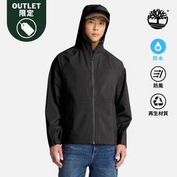 【限店販售】男款黑色寬版防水外套|A27SP001