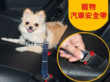 寵物汽車安全帶 狗狗牽引繩 寵物安全帶 寵物車用安全繩 寵物胸背帶 露營 短版 中型犬 不限車款 牛仔款安全扣 狗用 防