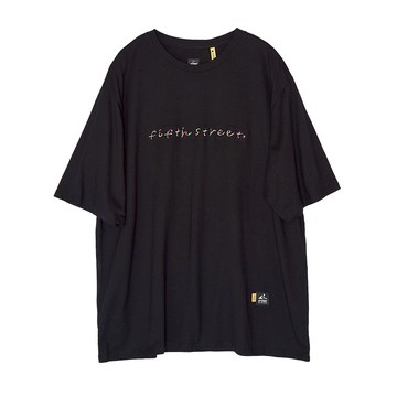5th STREET｜山形｜女裝｜彩色草寫logo設計短袖T恤｜黑色