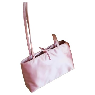 沐慕家居 緞面小肩包 嫩膚粉  18 x 8cm + 背帶28cm