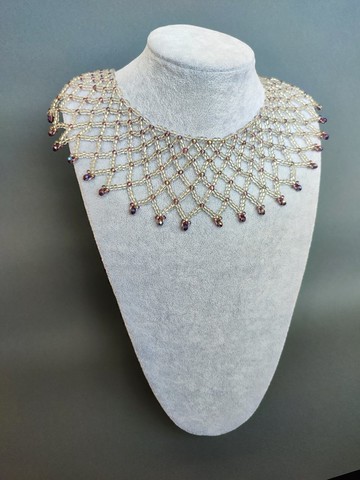 水晶肩鍊  圍兜項鍊  個性串珠領口項鍊  婚禮肩章珠寶