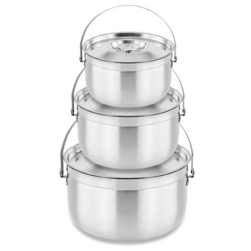 日本寶馬316不鏽鋼超厚調理鍋(16+19+22cm) TA-S-125-SET