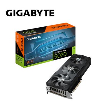 技嘉 RTX 5070 EAGLE OC SFF 12G 顯示卡+美光 PRO D5 16G*2 6000 超頻(雙通)黑