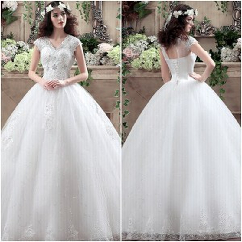 ウエディングドレス 白ドレス 結婚式 プリンセスドレス 白 ロング丈 Vネック 披露宴 Aライン 通販 Lineポイント最大1 0 Get Lineショッピング