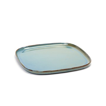 Serax 比利時製ALG正方盤25.4cm-煙燻藍