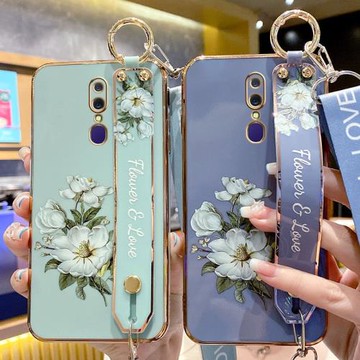 適用oppoA9手機殼oppo A9x保護A9硅膠套PCAM10全包防摔opa軟殼opooa腕帶掛繩oppa女款個性opopa花朵0pp0oppoa