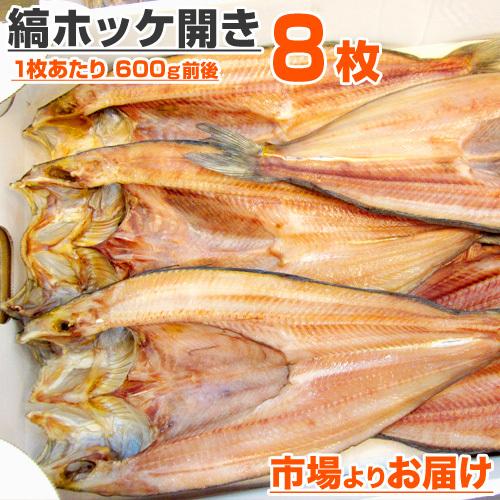 しまホッケ 8枚セット 1尾600ｇ前後 送料0円 縞ホッケ開き 特大 開き魚 しまホッケ開き ホッケ 干物 簡単おかず 乾物 お正月 お歳暮