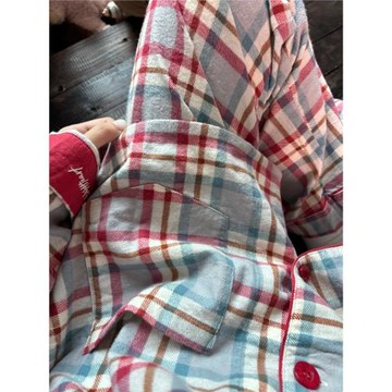 純棉磨毛睡衣女士家居服2025春秋冬季新款夏天大碼男情侶長袖套裝