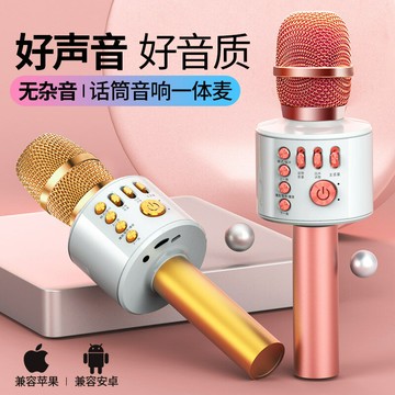 麥克風 電容麥克風 錄音直播專業 話筒音響一體麥克風兒童全民K歌電視家庭唱歌話筒可充電