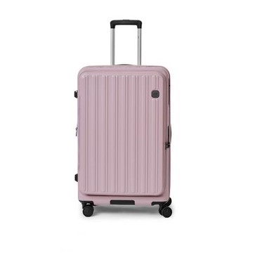 J II  26吋/前開式/PC箱體/Hinomoto靜音輪煞車功能/旅行箱/行李箱-霧粉紫-9001-26